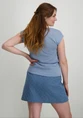 Only onlSILVERY S/S V NECK LUREX TOP JRS 15136069