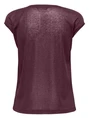 Only onlSILVERY S/S V NECK LUREX TOP JRS 15136069