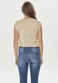 Only onlSILVERY S/S V NECK LUREX TOP JRS 15136069