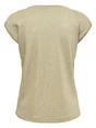Only onlSILVERY S/S V NECK LUREX TOP JRS 15136069