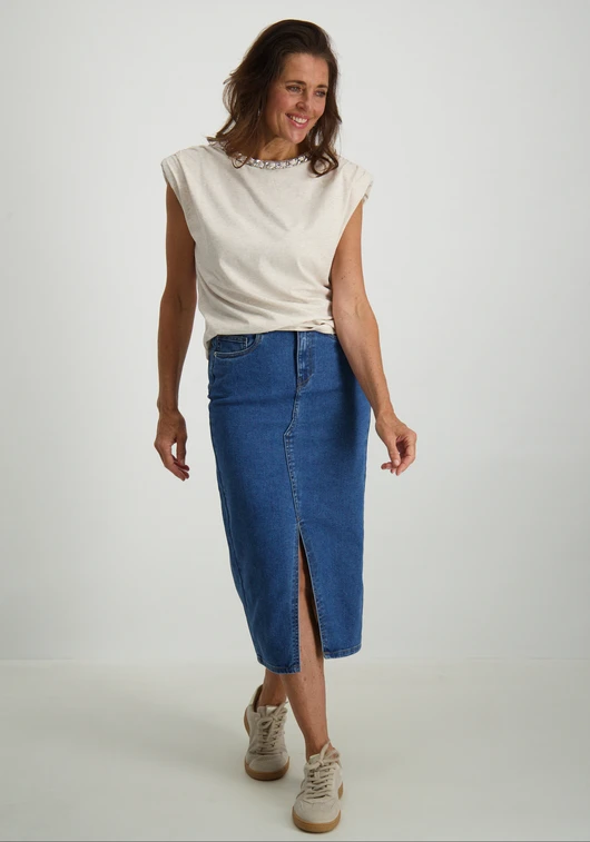Only ONLSIRI FRONT SLIT SKIRT DNM GUA NO 15324365