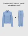 Only ONLSOLVI L/S LINEN BL SHIRT CC PNT 15338695