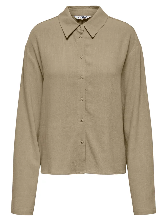 Only ONLSOLVI L/S LINEN BL SHIRT CC PNT 15338695
