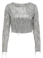 Only ONLSPACY LS CROPPED SEQUINS TOP WVN 15331803