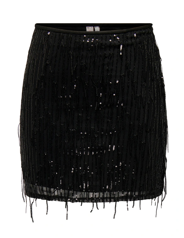Only ONLSPACY SHORT SEQUINS SKIRT WVN 15305742