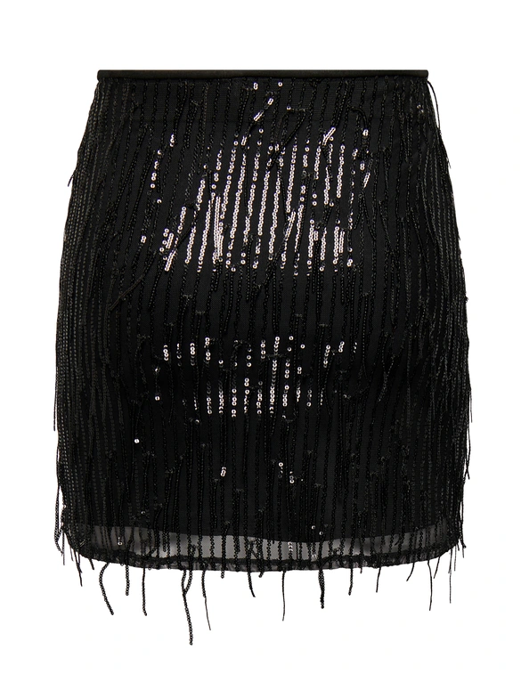 Only ONLSPACY SHORT SEQUINS SKIRT WVN 15305742