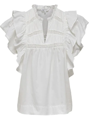 Only ONLSUNNY LIFE CAPSL FRILL TOP WVN N 15347882
