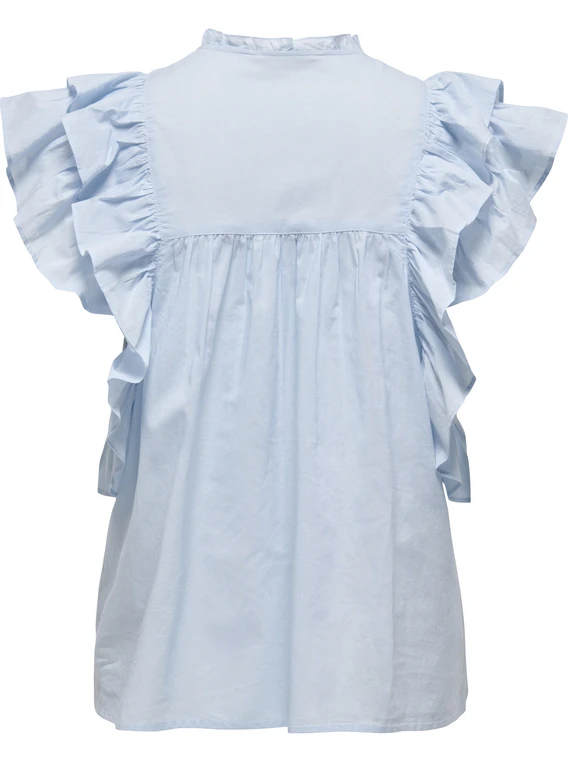 Only ONLSUNNY LIFE CAPSL FRILL TOP WVN N 15347882