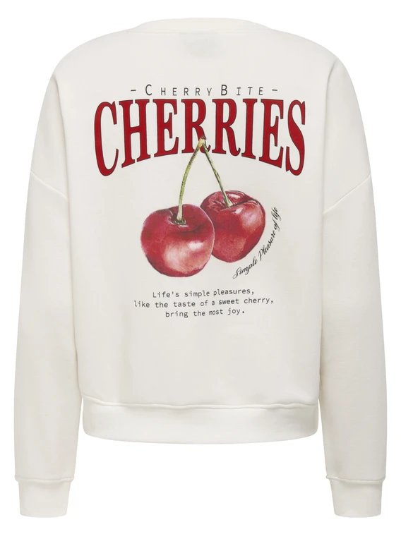 Only ONLSWEAT LIFE L/S BACKPRINT SWT NOO 15354897
