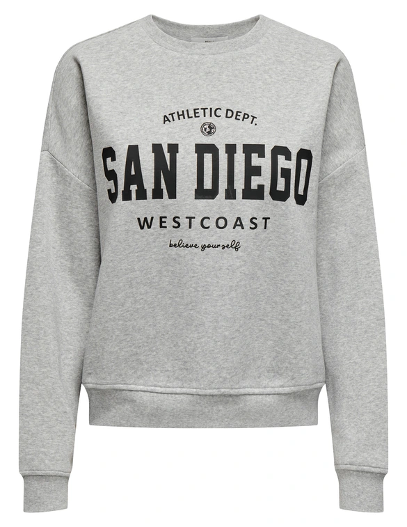 Only ONLSWEAT LIFE L/S CREW O.SIZE STATE 15254183