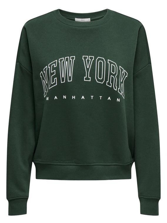 Only ONLSWEAT LIFE L/S CREW O.SIZE STATE 15254183