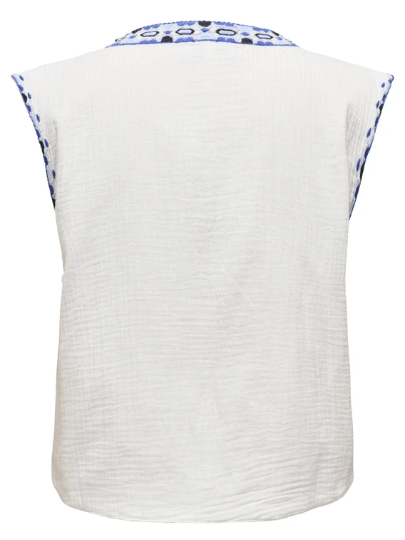 Only ONLTHYRA LIFE SL EMB VEST WVN CS 15320211
