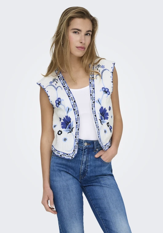 Only ONLTHYRA LIFE SL EMB VEST WVN CS 15320211