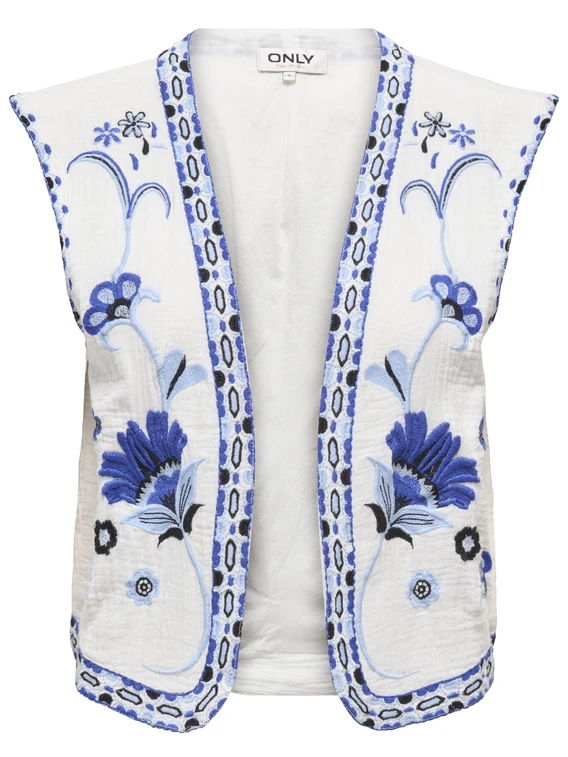 Only ONLTHYRA LIFE SL EMB VEST WVN CS 15320211