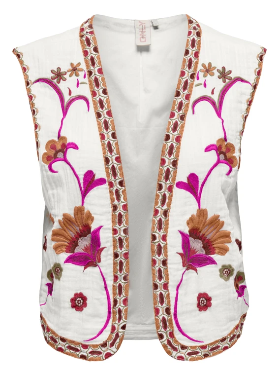 Only ONLTHYRA LIFE SL EMB VEST WVN CS 15320211