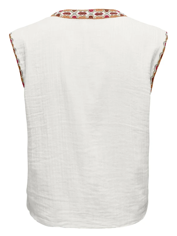 Only ONLTHYRA LIFE SL EMB VEST WVN CS 15320211