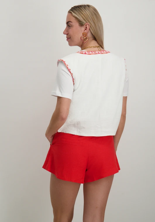 Only ONLTHYRA LIFE SL EMB VEST WVN CS 15320211