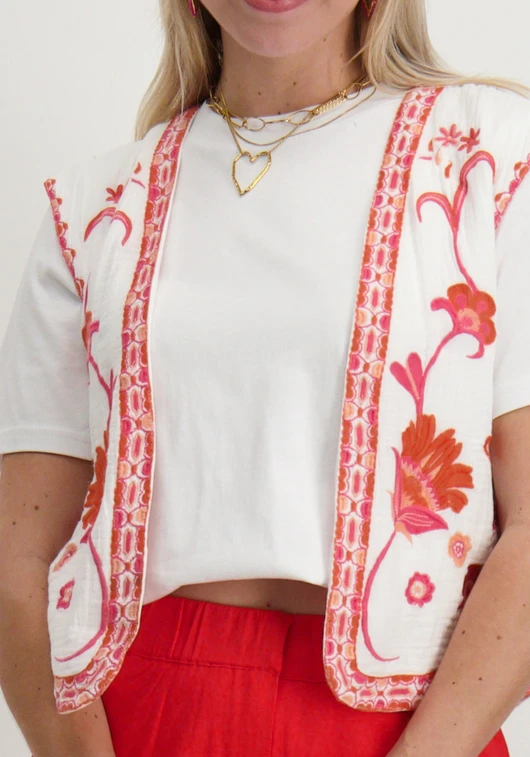 Only ONLTHYRA LIFE SL EMB VEST WVN CS 15320211