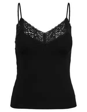 Only ONLTILDE RIB LACE SINGLET JRS 15203792