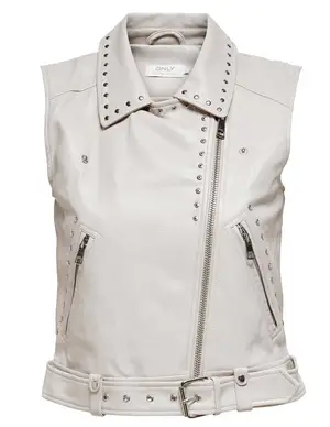 Only ONLVAL FAUX LEATHER STUD WAISTCOAT 15255927
