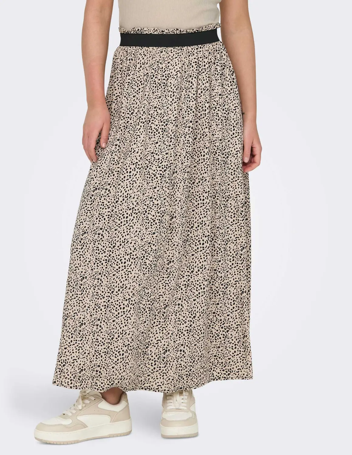 Only ONLVENEDIG AOP LIFE LONG SKIRT WVN 15251761 zand kopen bij The Stone