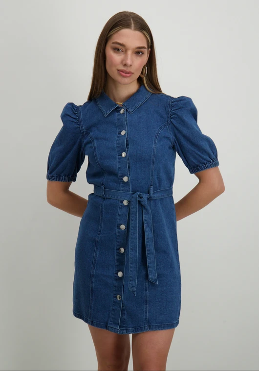 Only ONLVIBBE SS BELT DNM DRESS NOOS 15304123