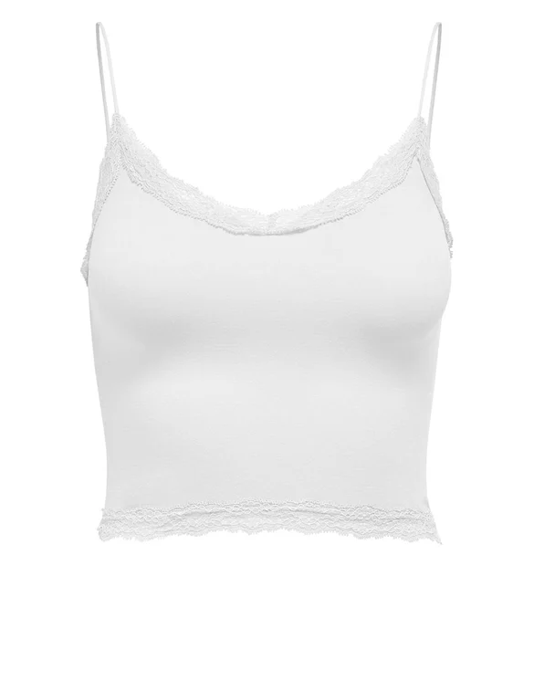 Only ONLVICKY LACE SEAMLESS CROPPED TOP 15190175