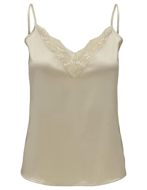 Only ONLVICTORIA SL LACE MIX SINGLET WVN 15287104