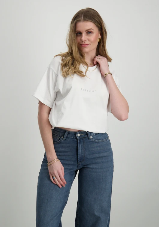 Only ONLWENDY LIFE S/S TEXT DETAIL TOP J 15343922