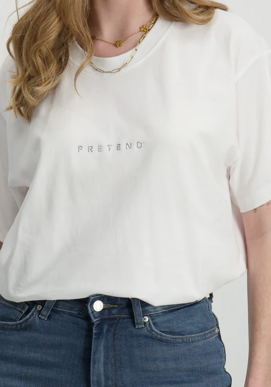 Only ONLWENDY LIFE S/S TEXT DETAIL TOP J 15343922