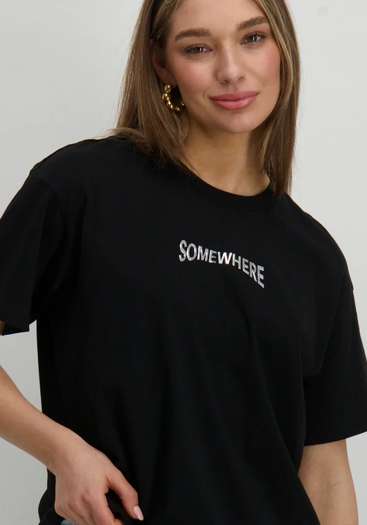 Only ONLWENDY LIFE S/S TEXT DETAIL TOP J 15343922