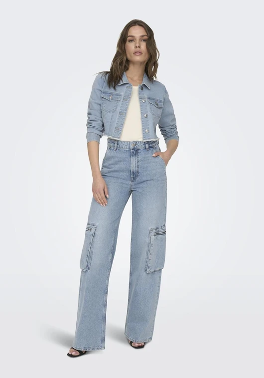 Only ONLWONDER LS CROPPED DNM JACKET GUA 15256098