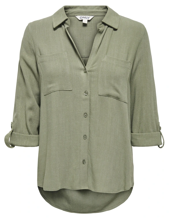 Only ONLYASMIN-SIESTA LS LINEN BL SHIRT 15349102