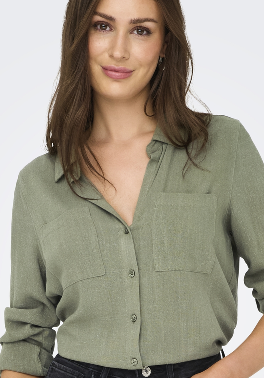 Only ONLYASMIN-SIESTA LS LINEN BL SHIRT 15349102