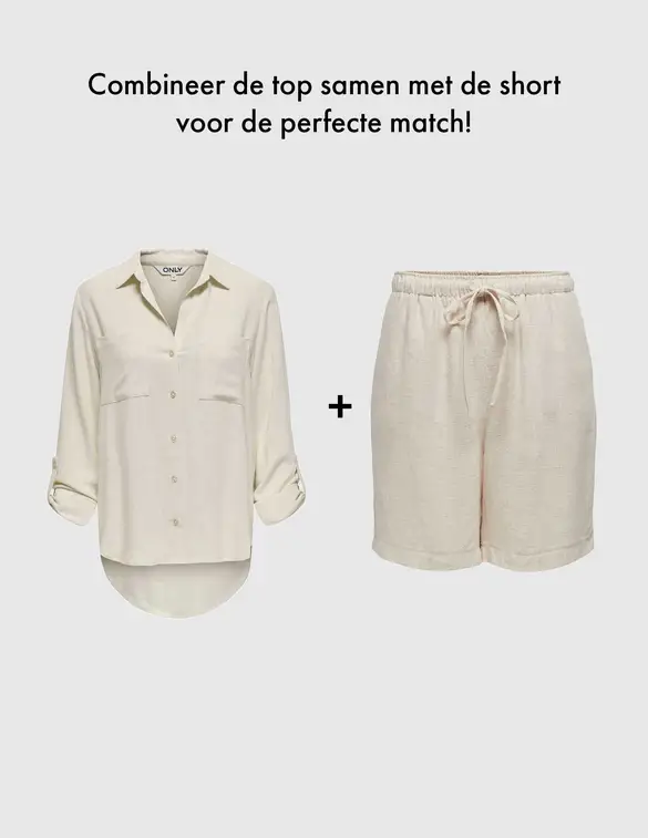 Only ONLYASMIN-SIESTA LS LINEN BL SHIRT 15349102