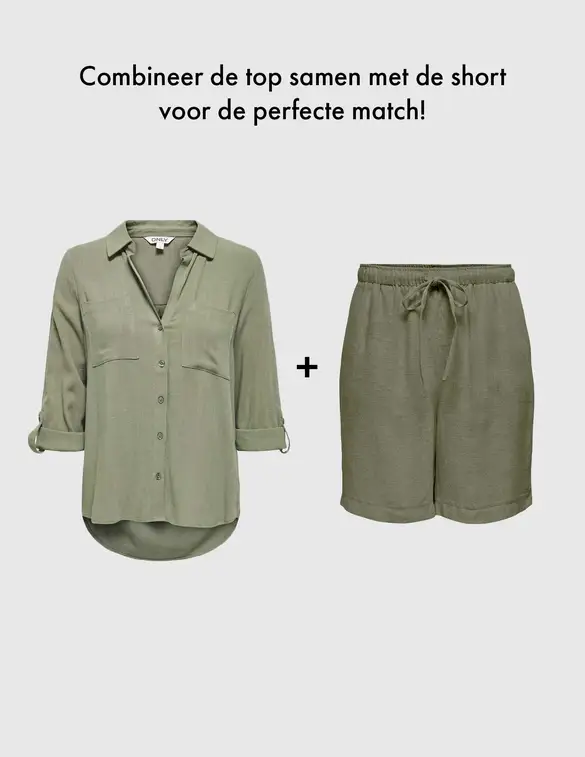 Only ONLYASMIN-SIESTA LS LINEN BL SHIRT 15349102