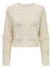 Only ONLYRSA LIFE LS FRINGE O-NECK CC KN 15339645