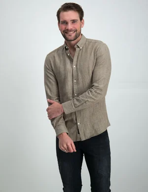 ONLY & SONS ONSARLO LS HRB LINEN SHIRT 22021623