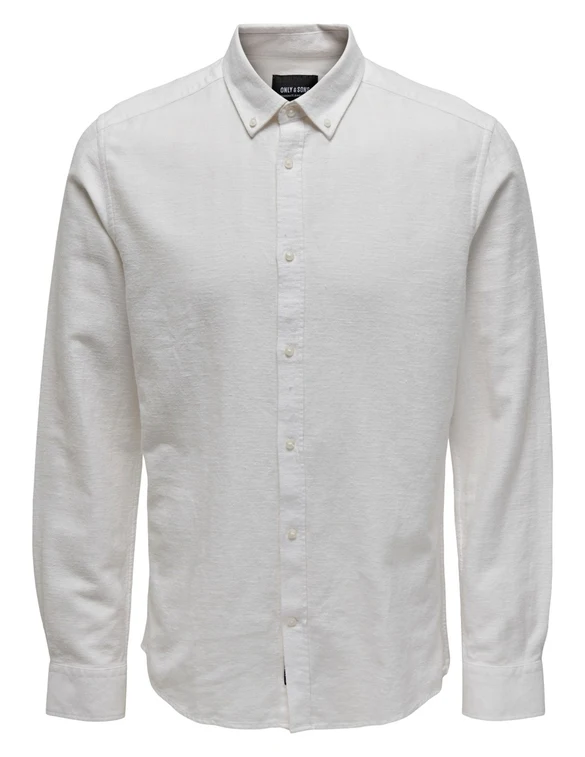 ONLY & SONS ONSARLO LS HRB LINEN SHIRT 22021623