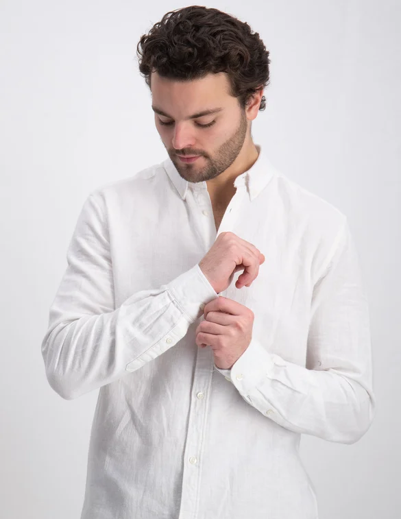 ONLY & SONS ONSARLO LS HRB LINEN SHIRT 22021623