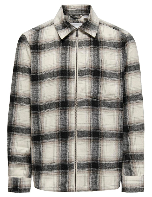 ONLY & SONS ONSAUSTIN WOOL ZIP OVERSHIRT NOOS 22029772