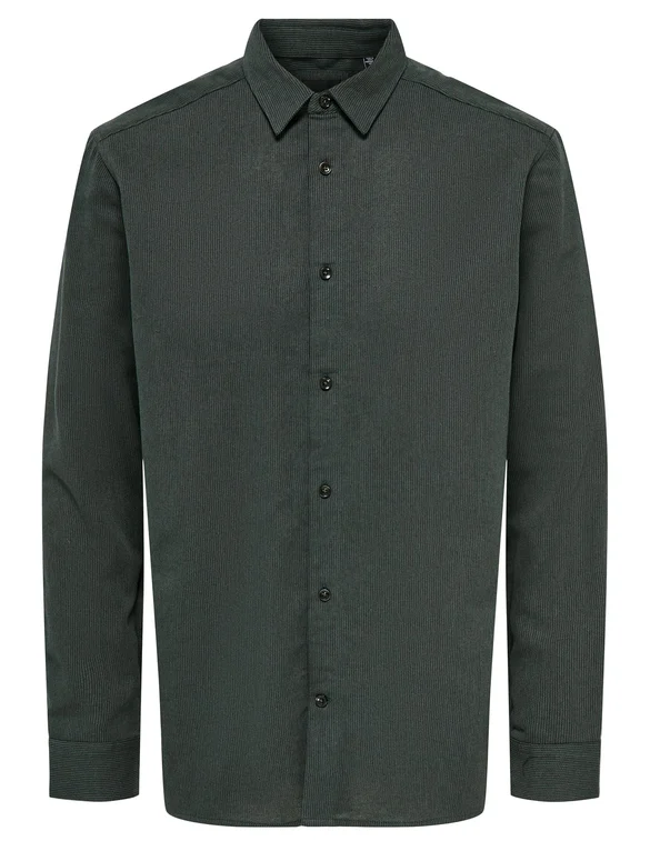 ONLY & SONS ONSBAIN REG STRUC MELANGE LS SHIRT 22023960