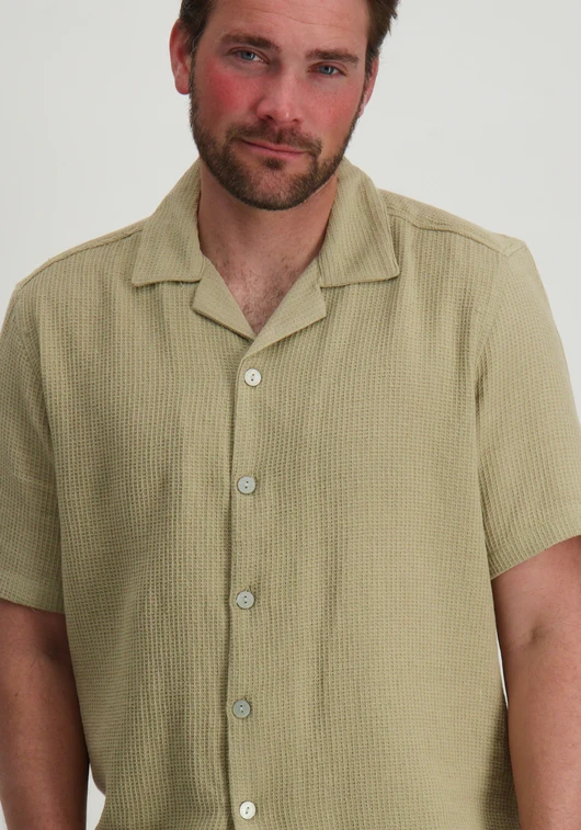 ONLY & SONS ONSBERTIL WAFFLE SS RESORT SHIRT 22032054