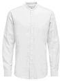 ONLY & SONS ONSCAIDEN LS SOLID LINEN MAO SHIRT 22019173