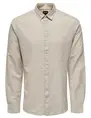 ONLY & SONS ONSCAIDEN LS SOLID LINEN SHIRT 22012321