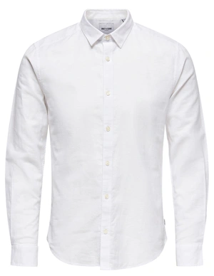 ONLY & SONS ONSCAIDEN LS SOLID LINEN SHIRT 22012321