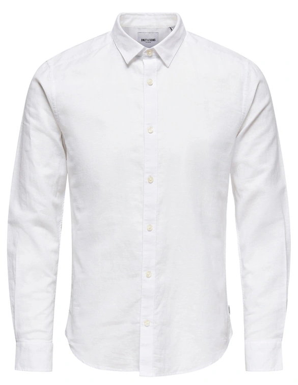 ONLY & SONS ONSCAIDEN LS SOLID LINEN SHIRT 22012321