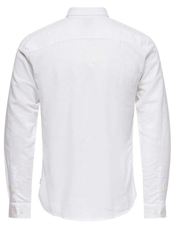 ONLY & SONS ONSCAIDEN LS SOLID LINEN SHIRT 22012321