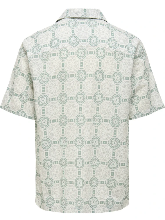 ONLY & SONS ONSCAIDEN REG FIT AOP SHIRT 22032833