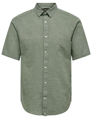 ONLY & SONS onsCAIDEN SS LINEN SHIRT RE 22009885